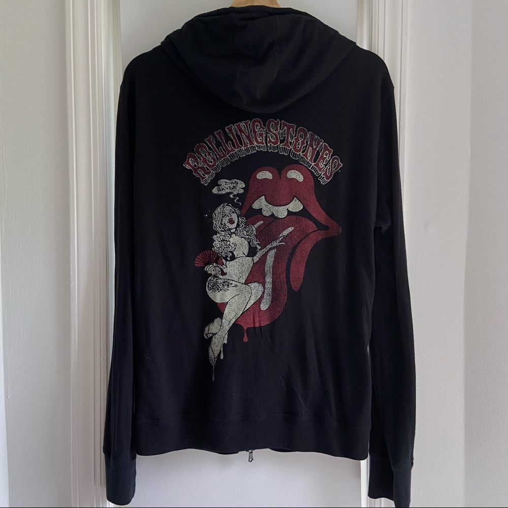 JOHN VARVATOS Rolling Stones Limited Edition Hooded  Shirt Large